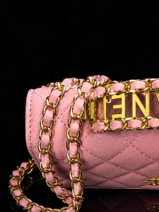 Quilted Leather Chain Flap Bag