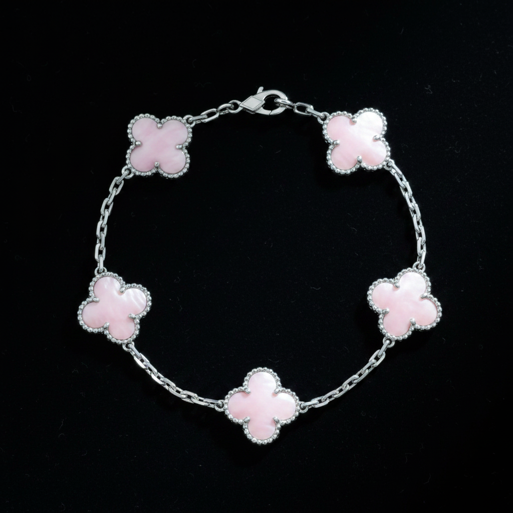 Motif Clover Bracelet — Pink Mother of Pearl