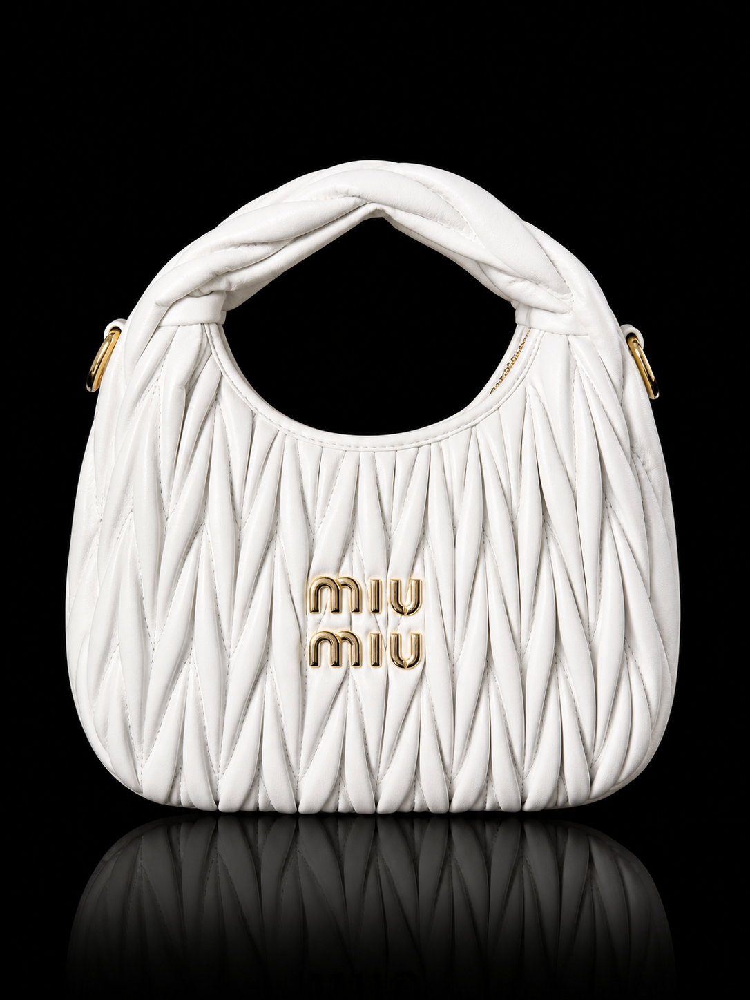 Quilted Hobo Bag with Knotted Handle
