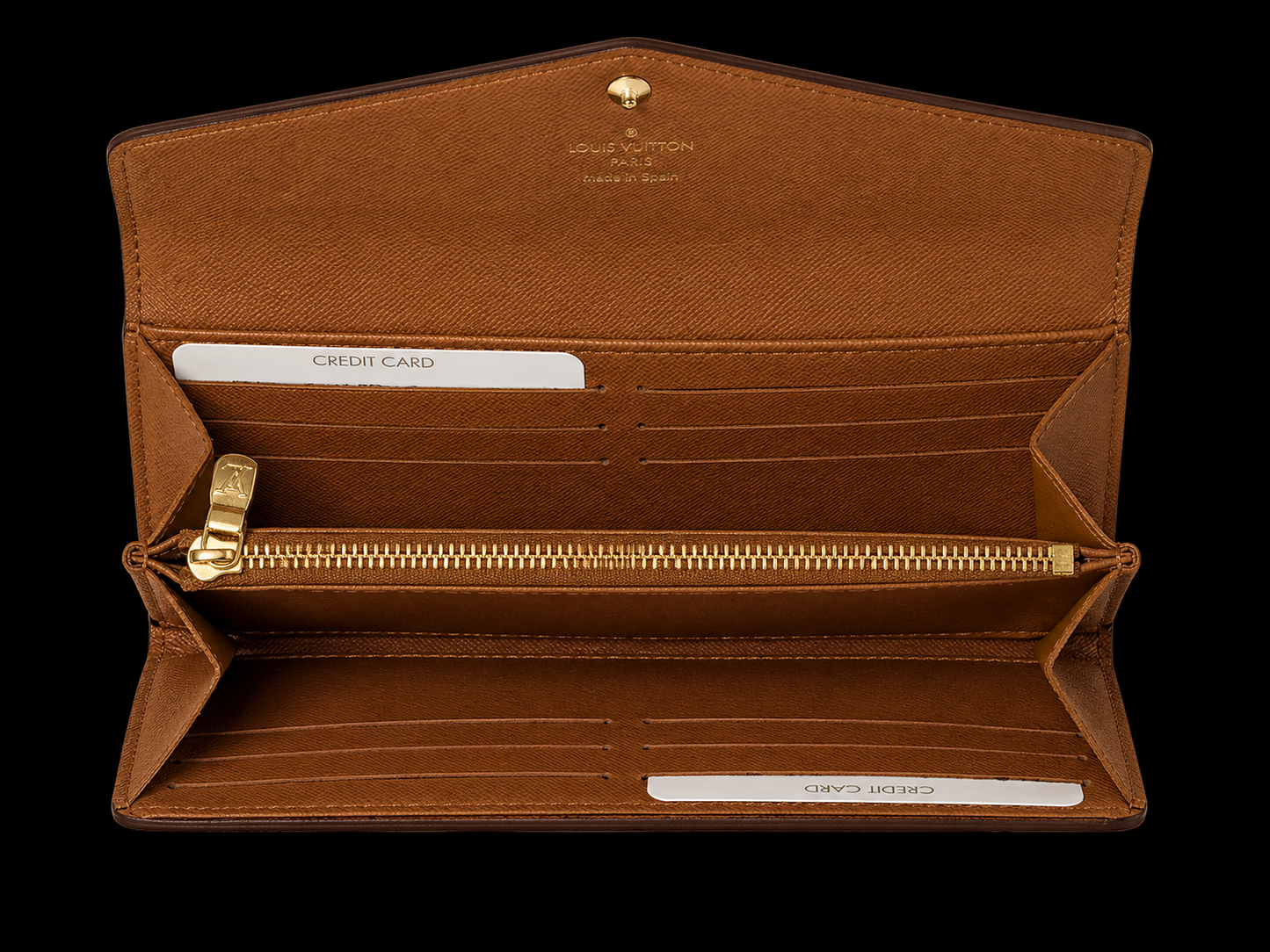 LV Monogram Envelope Flap Wallet