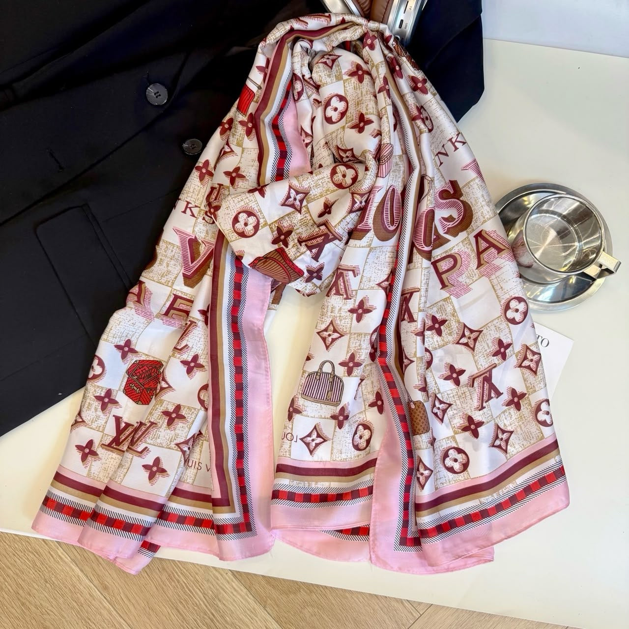 The Parisienne Monogram Scarf