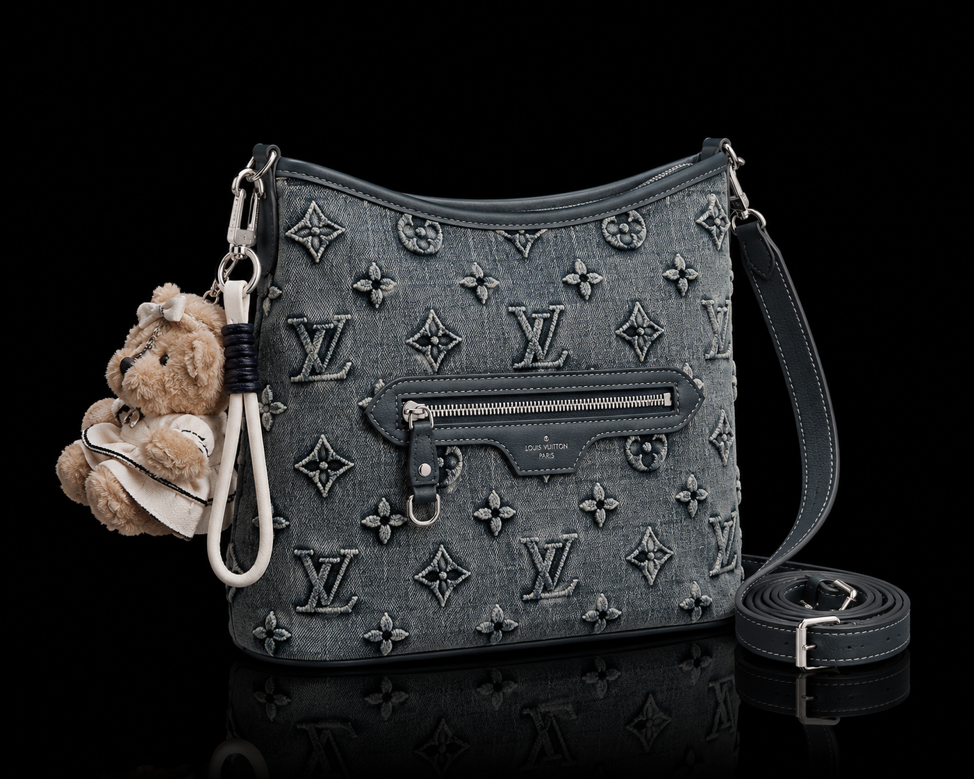 Midnight Denim Luxe Crossbody