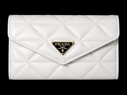 PDA Triangle Logo Quilted Envelope Wallet