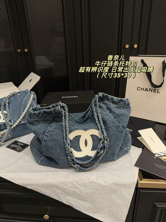 CC Denim Tote