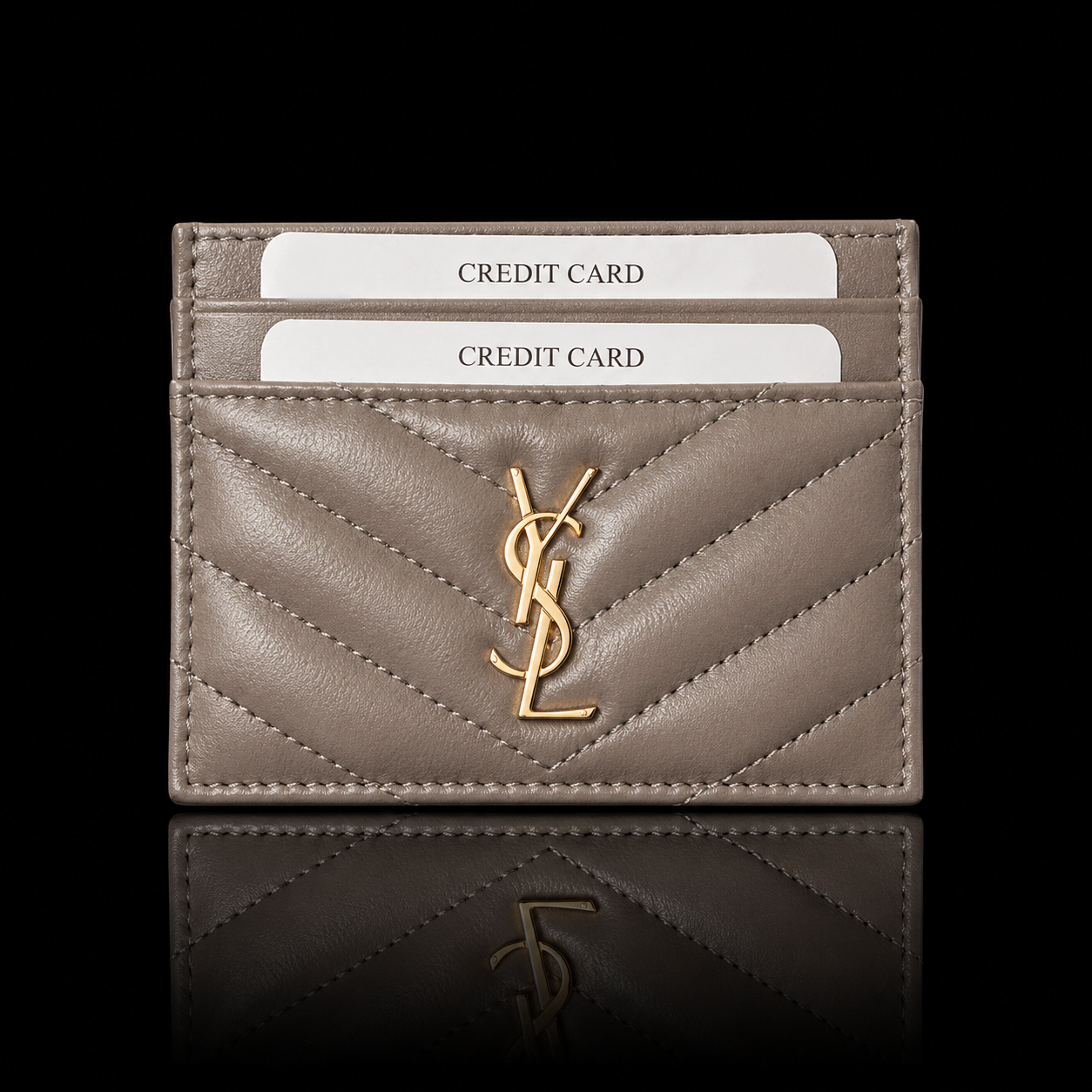 YSL Quilted Card Holder