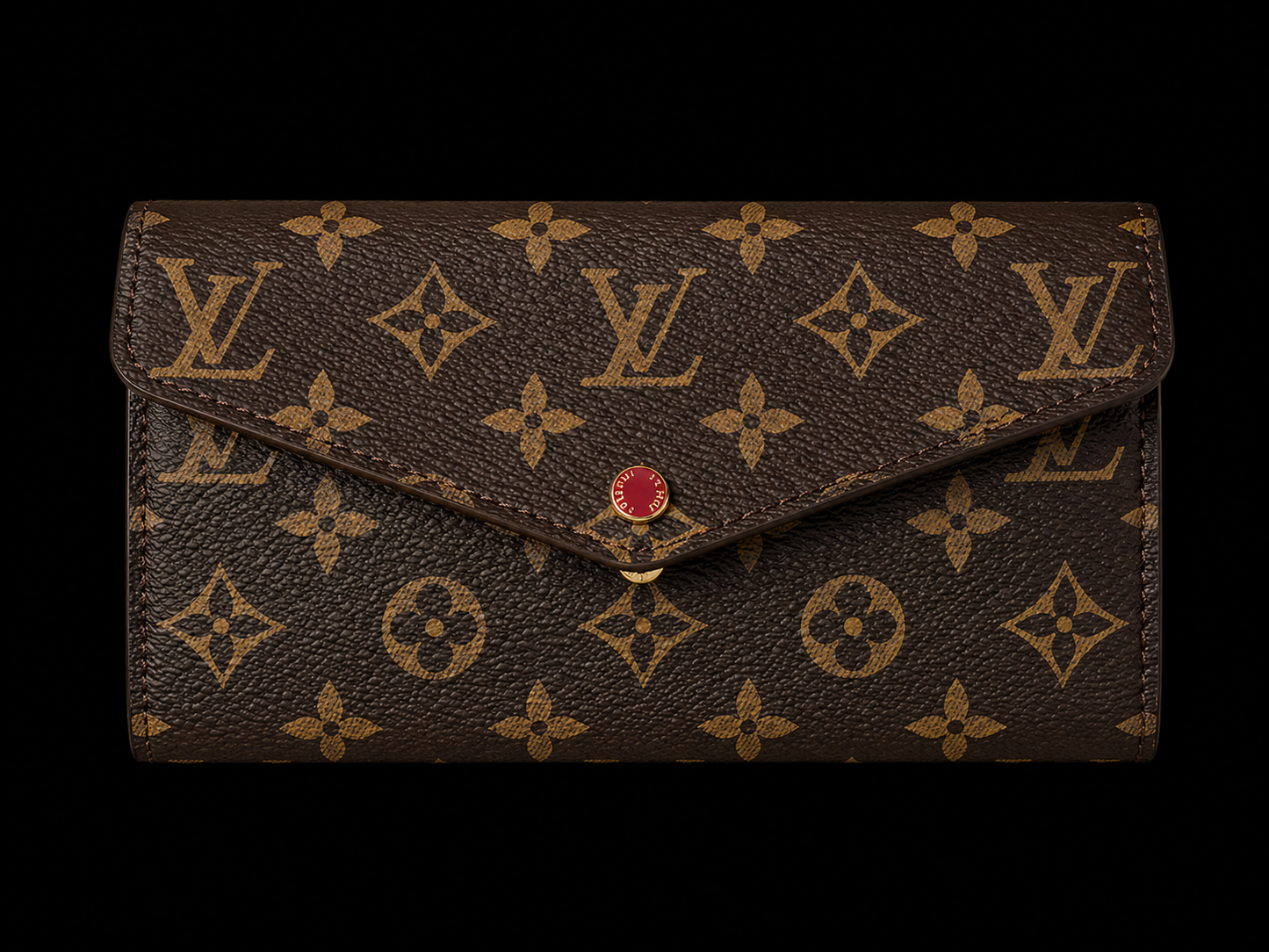 LV Monogram Envelope Flap Wallet