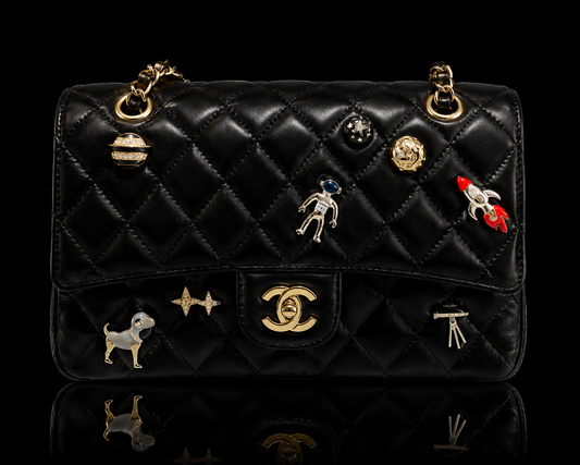 Midnight Charm Luxe Flap Bag