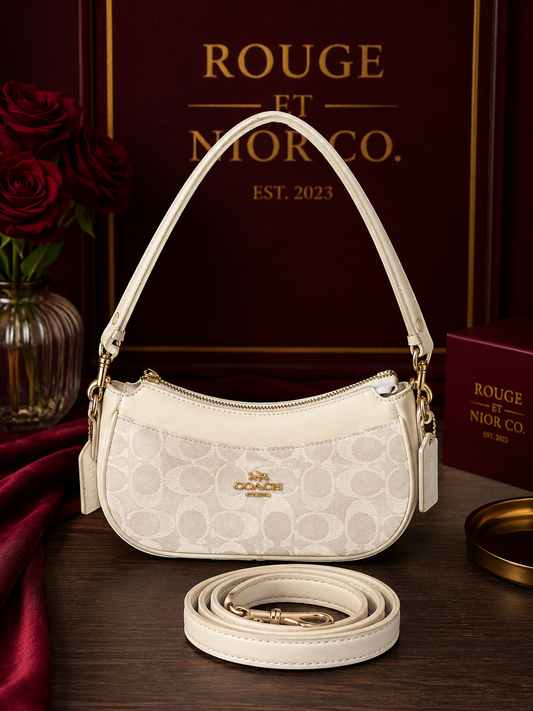 White C Shoulder Bag