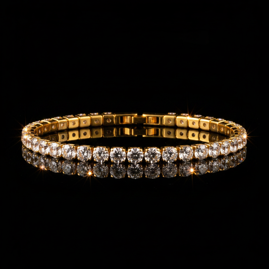 Gold Tennis Bracelet
