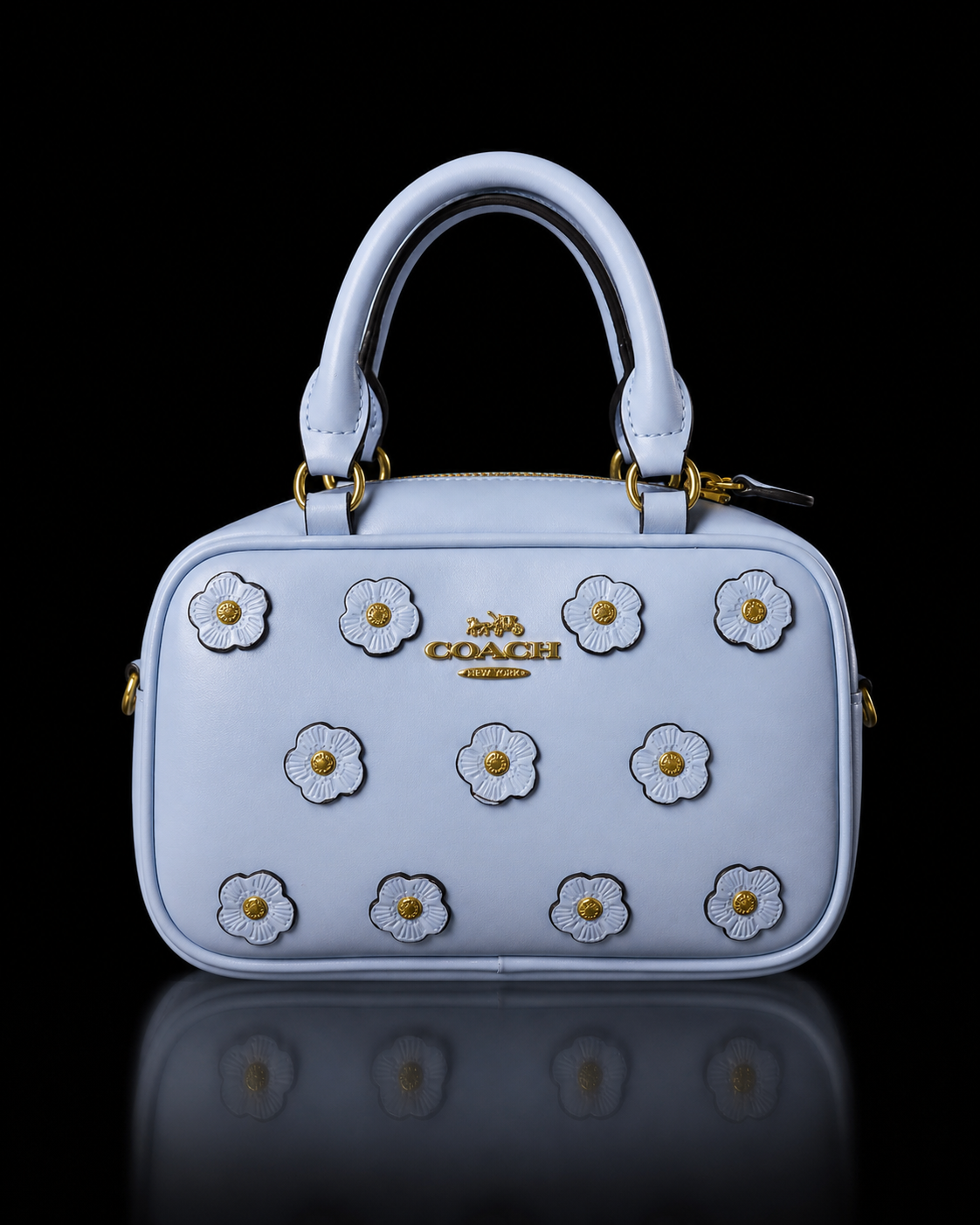 Mini Floral Appliqué Satchel
