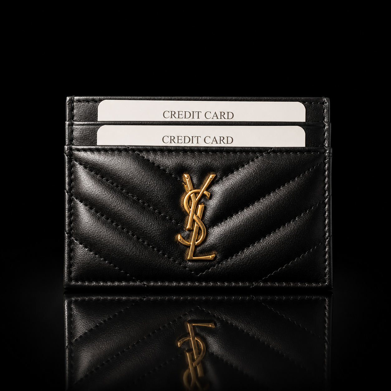 YSL Quilted Card Holder