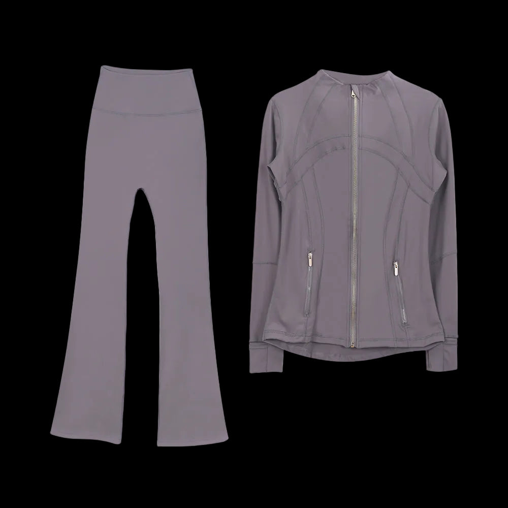 Lulu Define W/ Flare set — Purple Slate