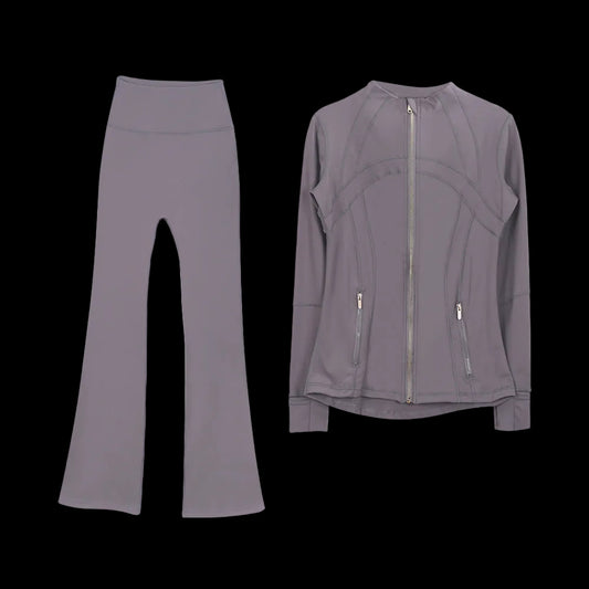 Lulu Define W/ Flare set — Purple Slate